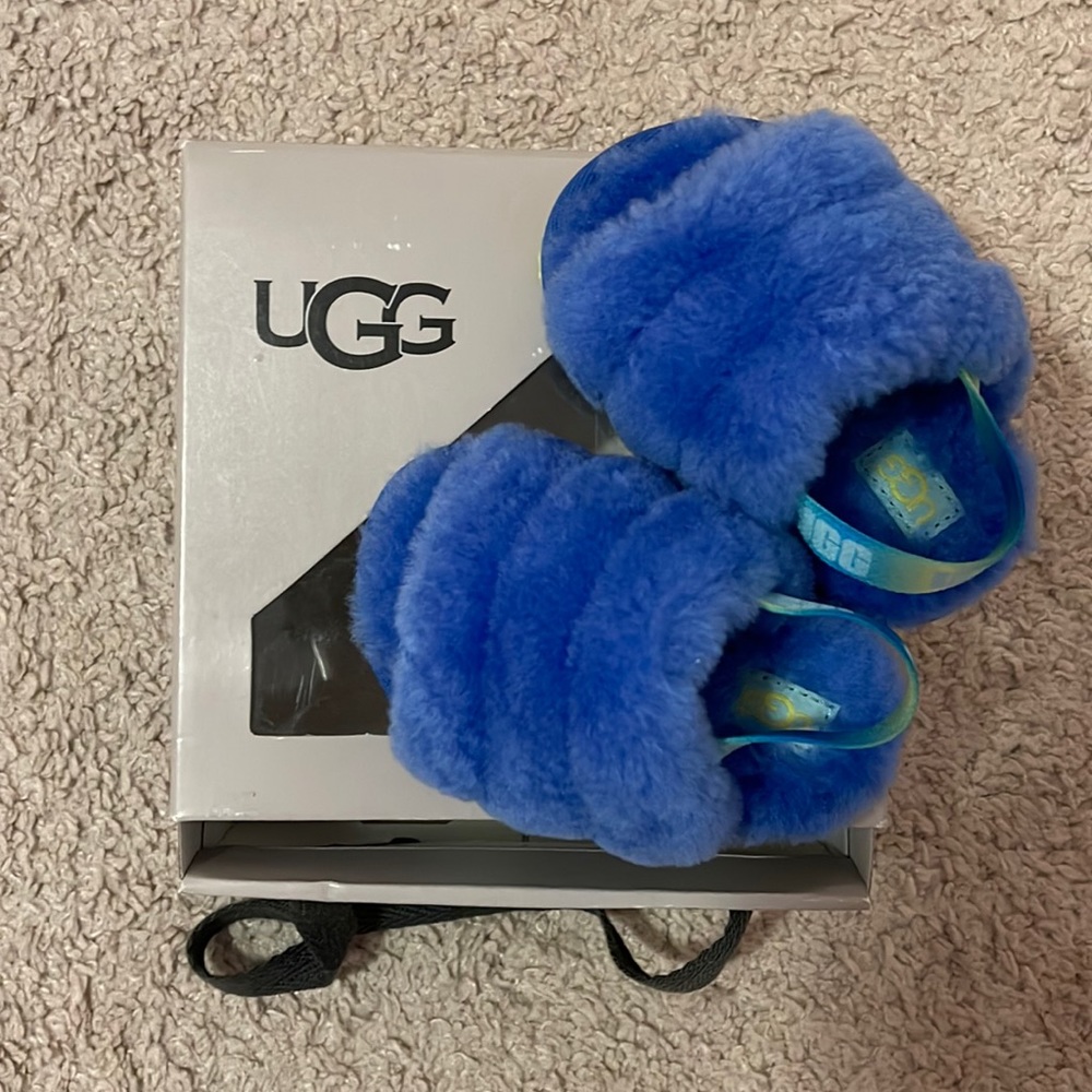 Blue Baby Ugg Slides